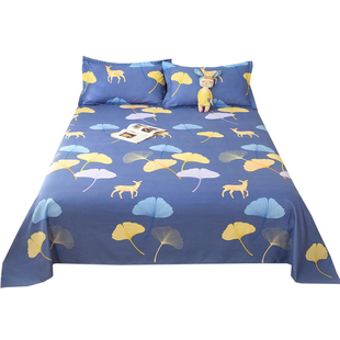 纯棉床单单件全棉被单宿舍学生家用春夏单双人枕套三件套床上用品