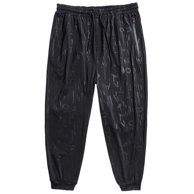 胖子超薄款弹力加肥加大码休闲裤