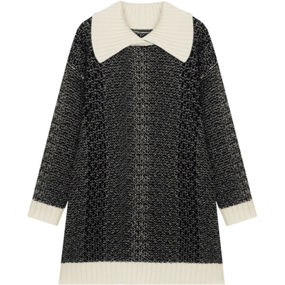 erdosKIDS 鄂尔多斯童装女童公主可爱厚翻花连衣裙