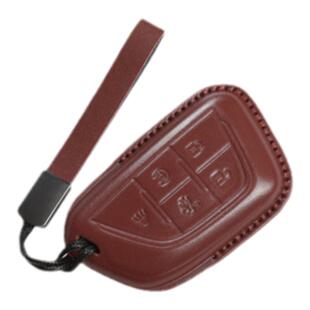 适用25~26款新凯迪拉克XT5钥匙壳扣包纳帕皮翻毛皮钥匙套汽车用品