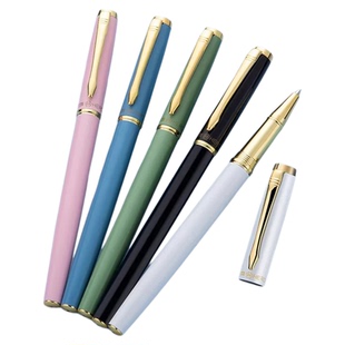 英雄A12中性笔金属笔杆重手感签名宝珠笔0.5mm书写高颜值礼物私人定制签字好看的笔圆珠笔钢笔式官方旗舰店