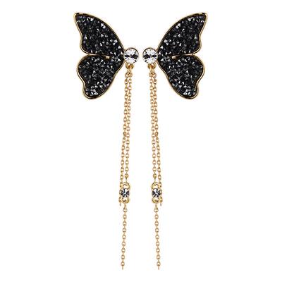 eternelle双蝶仿水晶新款耳饰