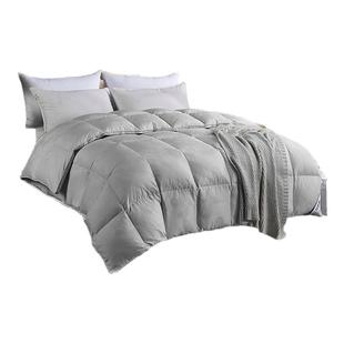 100支全棉提花双层羽绒被套壳 半成品自充绒防钻毛高密内胆芯面料