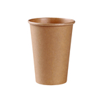 纸杯子牛皮纸咖啡杯带盖批发本色原浆水杯商用一次性杯子定制LOGO