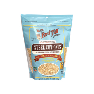 鲍勃红磨坊美国进口钢切燕麦粒燕麦米饱腹代餐早餐官方旗舰店正品