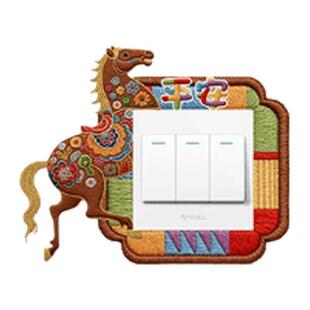 财神开关边框套灯开关贴插座遮挡装饰框遮丑神器免胶防脏保护套