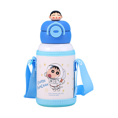 新款蜡笔小新可爱保温杯学生双饮