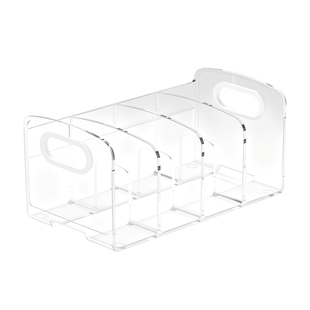 桌面书立书架亚克力书桌透明学生书本收纳架办公室宿舍文件置物架