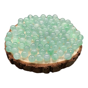 鱼鱼翡翠缅甸A货散珠金丝绿圆珠DIY手串 直播付款链接 私拍无效