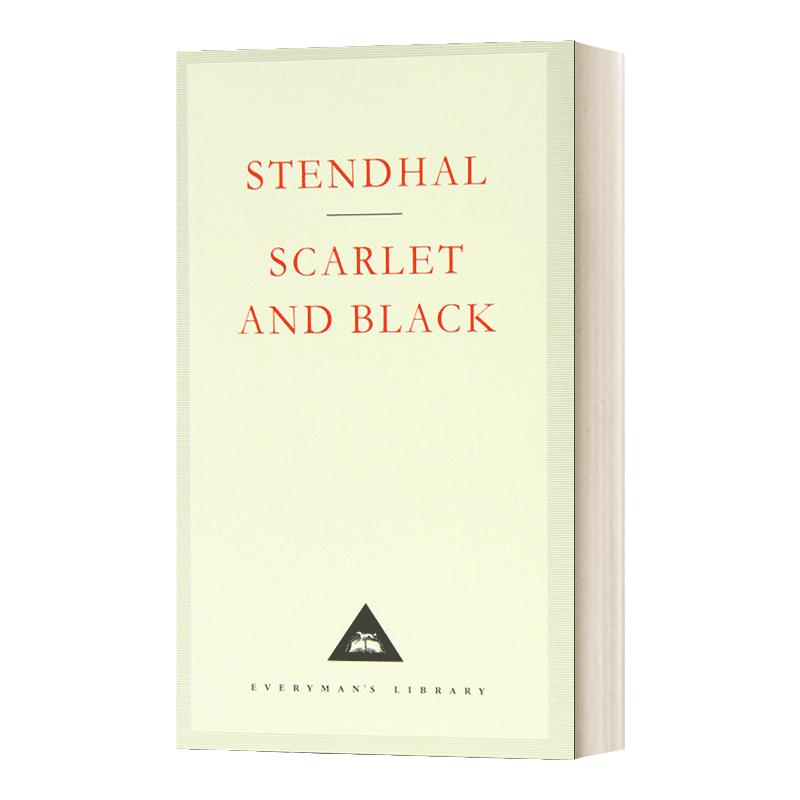 英文原版 Scarlet And Black 红与黑 司汤达 Everyman精装版 英文版 Stendhal、Jonathan Keates 进口英语原版书籍