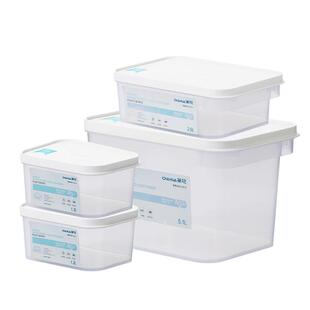 茶花保鲜盒抗菌水果食品收纳盒饭盒储物盒盒子塑料冰箱冷冻专用