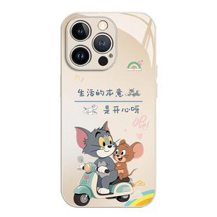 生活的本意是开心适用小米17promax手机壳15pro红米k80卡通note14猫和老鼠70可爱13男60新款12女50/11/90/10s