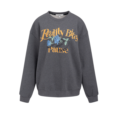 RAIVE宽松玫瑰印花全棉卫衣