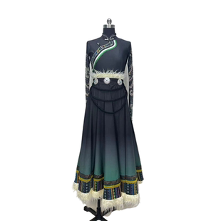 藏族舞蹈服演出服女西藏少数民族成人舞台考级练习服装练功服藏装