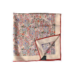 红色真丝羊毛丝巾小方巾女士三角围巾羊绒高级感薄高端大气上档次