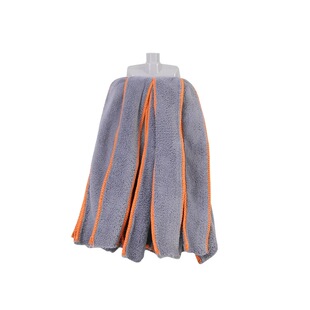 锁边珊瑚绒毛巾拖把平圆头家用老式超强吸水不掉毛干湿两用大墩布