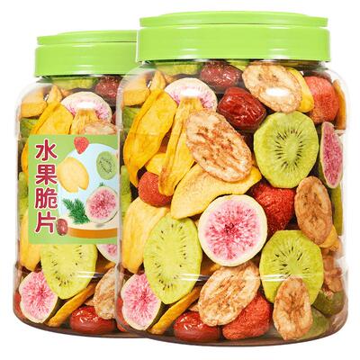 冻干水果脆片混合装500g罐装