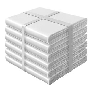 宾馆酒店专用客房一次性白色平口加厚小垃圾袋家用透明1万只