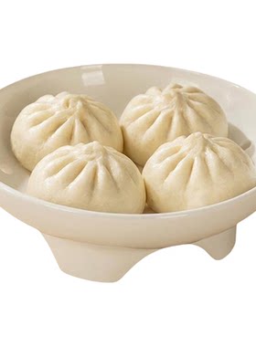 食品级陶瓷隔水蒸盘高脚多孔蒸架