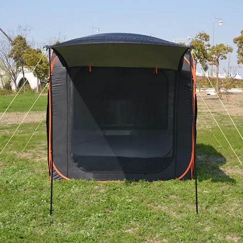 钢丝款免搭建速开车尾帐篷 自驾游延伸款车边侧帐车顶天幕帐篷