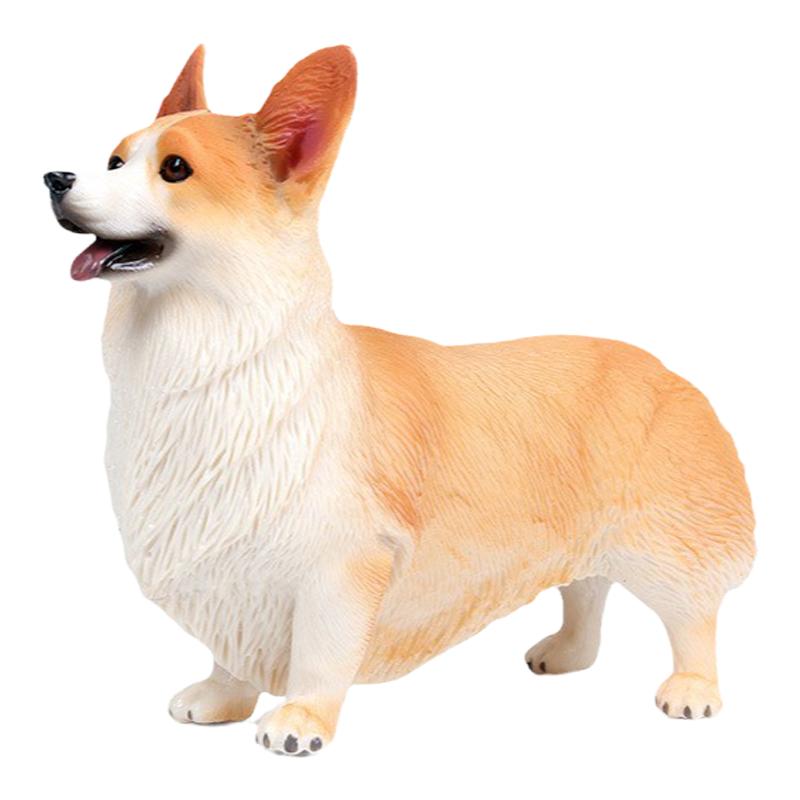 实心柯基犬实心摆件家居装饰
