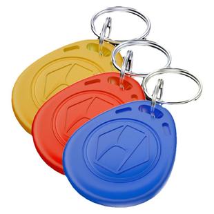 ID卡IC卡扣UID门禁卡钥匙扣小区物业业主电梯卡扣ICID白卡滴胶复制门禁卡感应智能卡电子锁钥匙扣