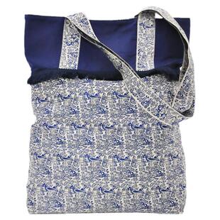 国潮原创设计布包单肩包青花民族风大容量复古织锦文创休闲背包女