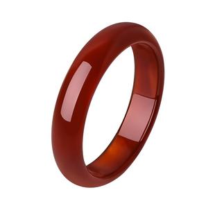 周大生枫叶红玉髓叮当手镯女新中式国风显白设计生日礼物送女朋友