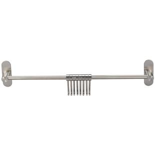 摩登主妇304不锈钢厨房置物架锅铲子勺子挂架挂杆免打孔收纳挂钩