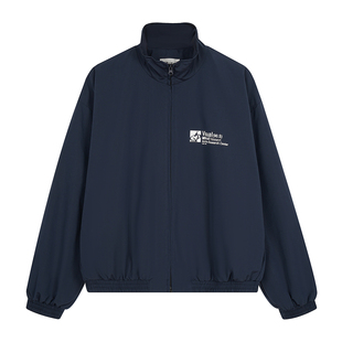 期望Studio美式复古立领拉链冲锋夹克男女新款宽松百搭休闲外套