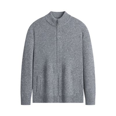 杉杉纯绵羊毛针织开衫外套