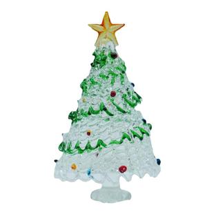 淄博纯手工琉璃圣诞树拉丝透明桌面摆件装饰品创意圣诞节生日礼物