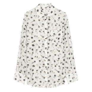 伊芙丽复古设计感波点碎花短裤法式衬衫女2024秋装新款女装上衣