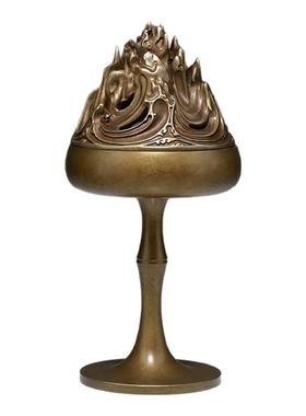 铜师傅全铜香炉摆件高杆博山炉