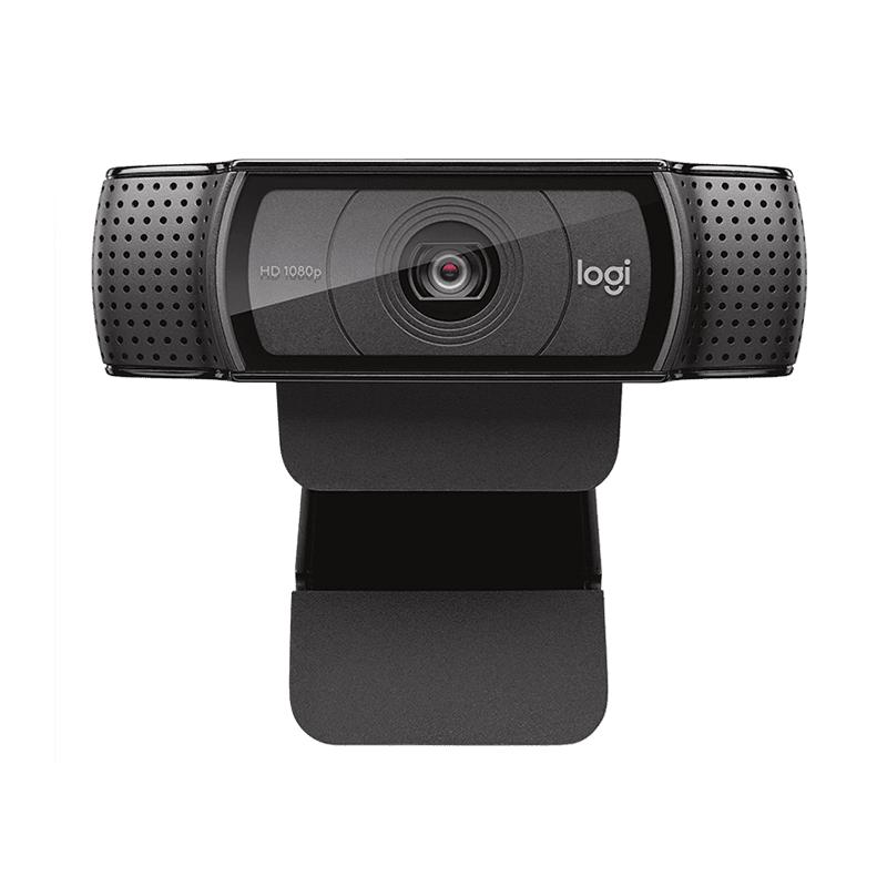 罗技C920pro 高清摄像头网课教学主播直播面试考研会议usb带麦215