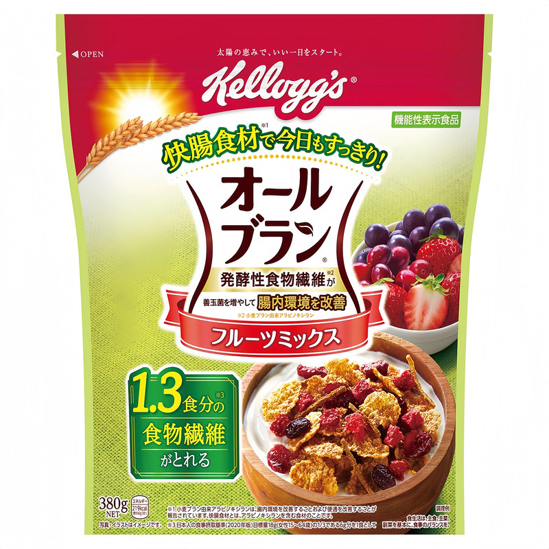 日本家乐氏谷物燕麦片儿童早餐