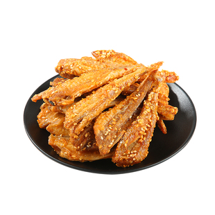 宁波香烤红娘鱼干即食香酥脆芝麻烤小黄花红娘鱼干小鱼仔海鲜小吃