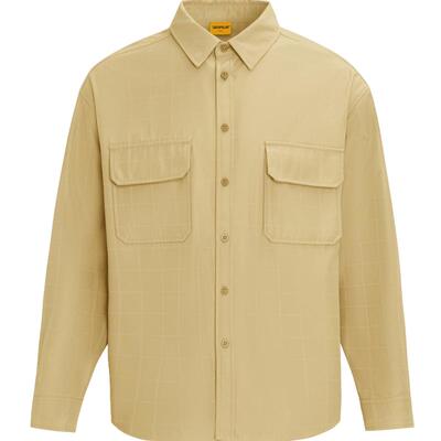 CAT卡特春季男女同款户外休闲工装风格两贴袋衬衫式外套