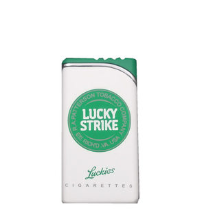 2020年新款好彩Lucky Strike个性创意金属超薄绿色充气防风打火机