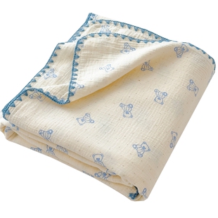 A类纯棉纱布盖毯子夏季全棉双层纱夏凉被单人儿童空调沙发午睡毯