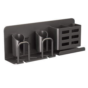 牙刷置物架免打孔卫生间牙杯漱口杯收纳家用壁挂式牙膏电动牙刷架