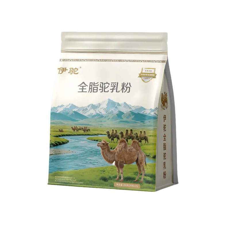伊驼新疆伊犁100%生鲜驼乳制正宗驼奶粉袋装中老年营养全脂驼乳粉