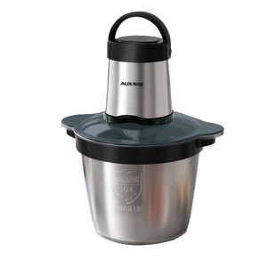 奥克斯绞肉机家用不锈钢电动小型全自动多功能打碎绞馅搅拌料理机