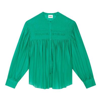 MARANT ETOILE PLALIA法式衬衫风琴褶气质