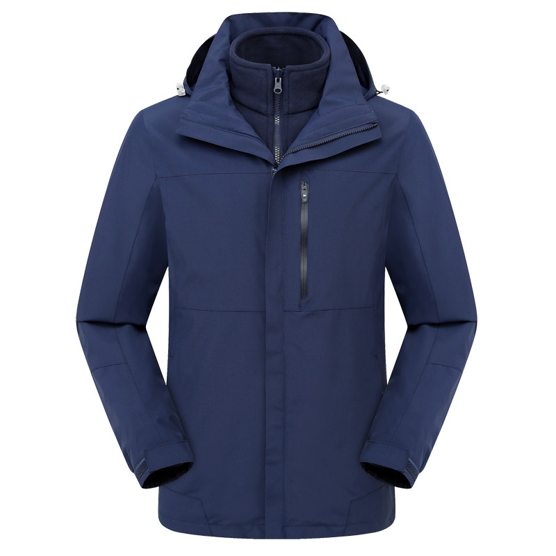 冲锋衣定制工作服印logo工装三合一冬季外套刺绣工服防风保暖4S店