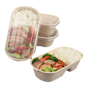 一次性餐盒饭盒加厚快餐环保寿司外卖牛皮盒轻食打包盒沙拉便当盒