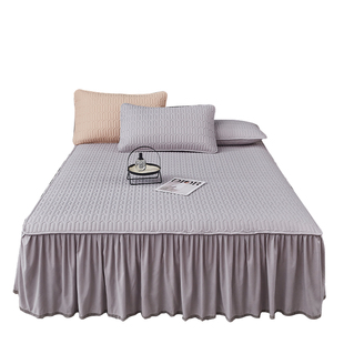 床罩2025新款四季通用纯棉夹棉床裙罩床笠床裙二合一床罩床沿边布