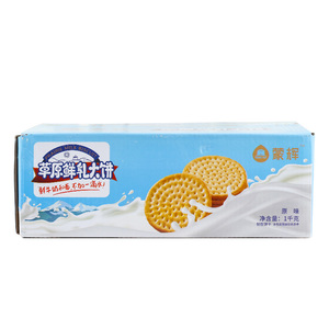 内蒙古蒙辉草原鲜乳大饼干零食