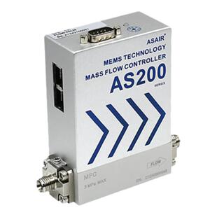 ASAIR铝合金高精度气体质量流量控制器空气微小气体流量计 AS200B