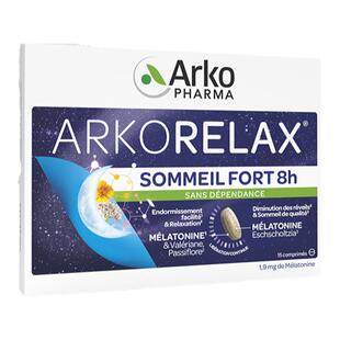 Arkopharma艾蔻法深睡片褪黑素双层缓释安眠睡眠片法国进口